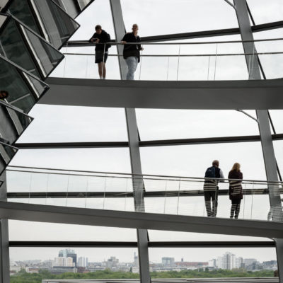 Nella cupola del Reichstag, foto di Adriana Oberto