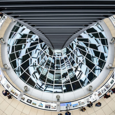 Nella cupola del Reichstag, foto di Adriana Oberto